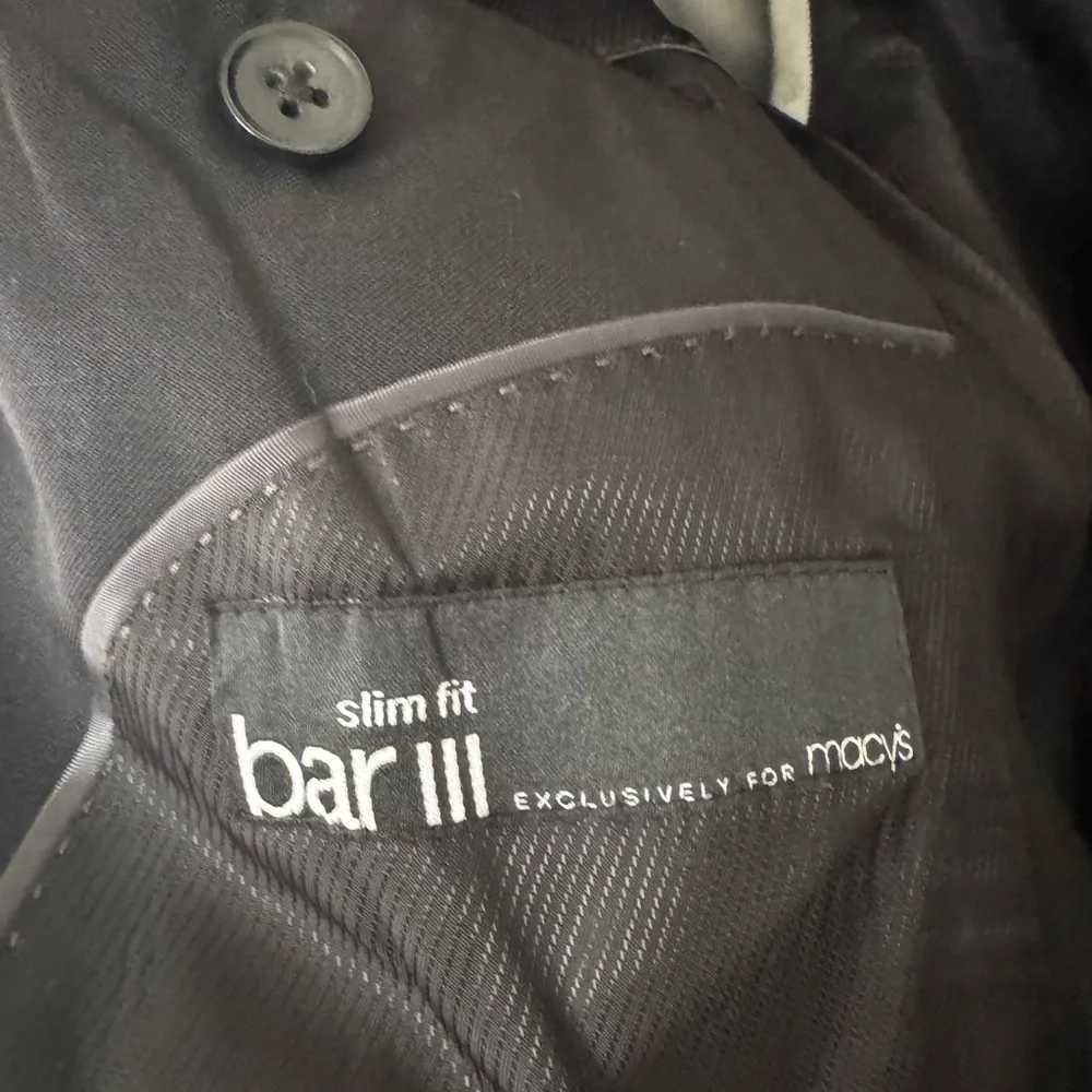 Bar III Men's Black Two-Button Sport Coat